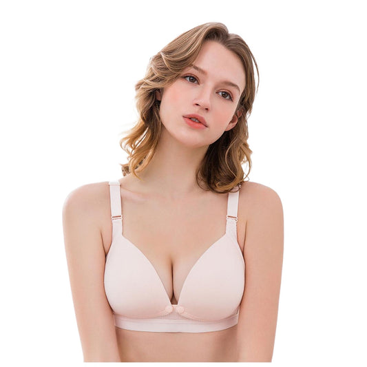 Front open Button Bra Cup B C DD For Women with Floral & Random Design 100% Cotton Wireless Bra Baby breast feeding  Bra For Women And  Girls