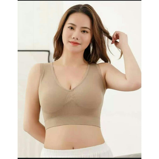 air bra  The Comfort Seamless Bra Size S 6XL Women Sporst Vest Bra  Sleep Bra with Wide Straps