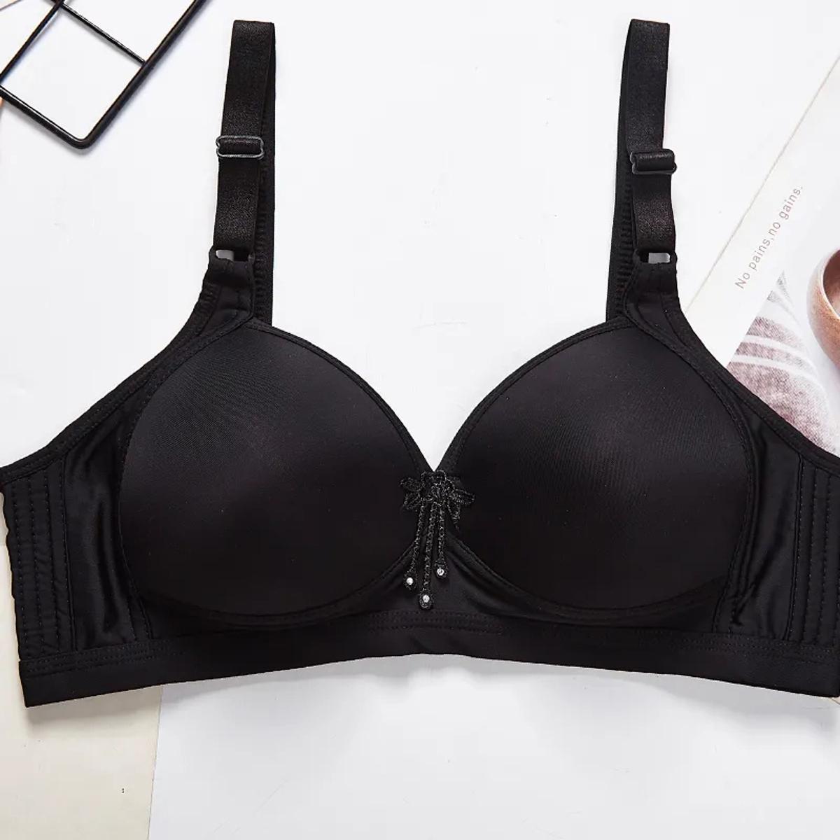 Plain Foam Padded Bras for Women adjustable Straps Non Wired Bra for Girls Soft Push up Brazer for B and C Cups in Black Pink Skin Red Blue and Beige Colors