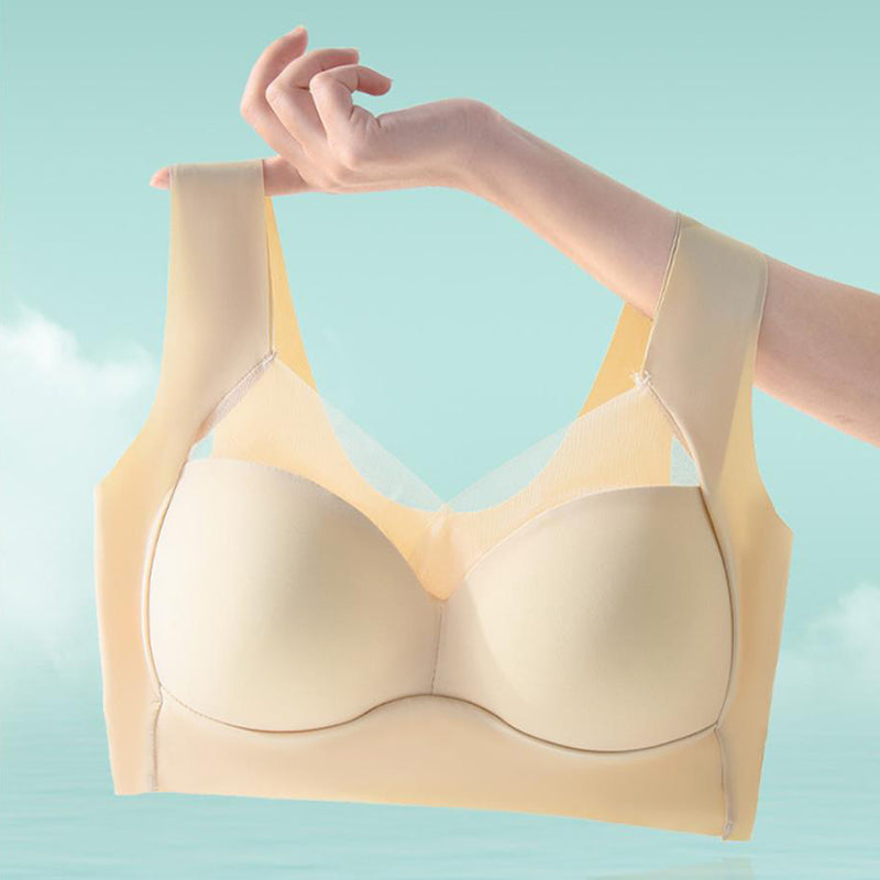 Wireless Breathable Bra Solid Color Lingerie Push Up Sleeveless Women's Underwear Basic  Intimates Seamless
