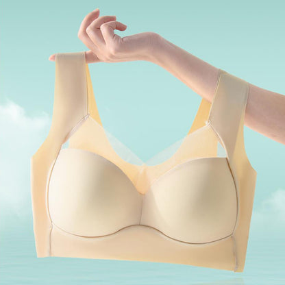 Wireless Breathable Bra Solid Color Lingerie Push Up Sleeveless Women's Underwear Basic  Intimates Seamless