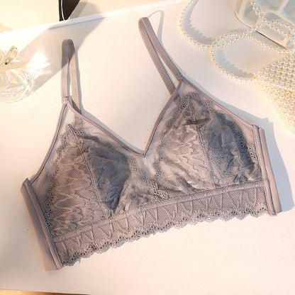 Lace Bras for Women Seamless Wireless Bralette Lace Push Up Triangle Cup Lingerie Underwear Soft Bra Lingerie Mujer