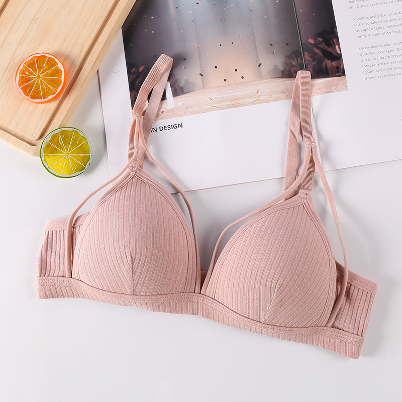 Back Butterfly Style Front Open Padded Bra Push Up Ring Style for Girls